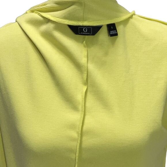 G by Giuliano Lime Green Maxi Open Duster Cardigan Sweater Long Sleeve Small - Picture 5 of 6